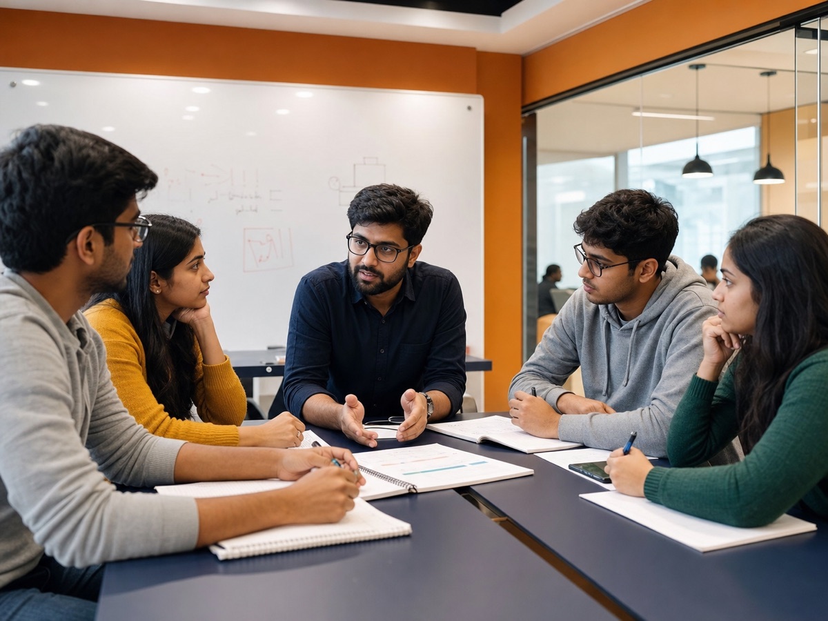 CAT and CLAT aspirants in an exam preparation seminar